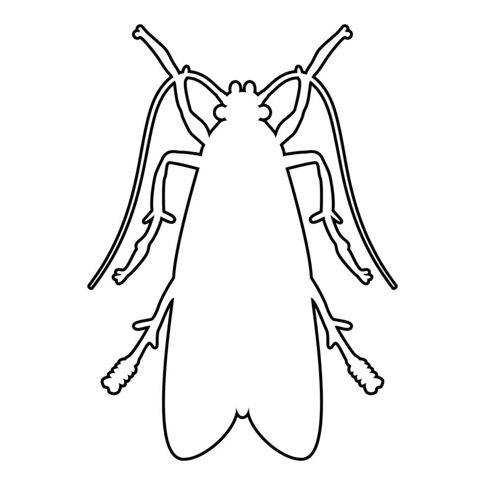 Kleidermotte Kleidermotte Fliege Insekt Schädlingssymbol vektor