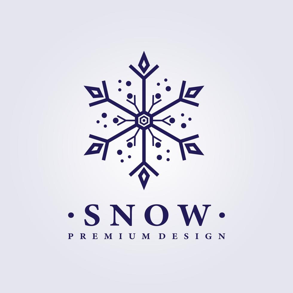 snö logotyp vektor illustration design