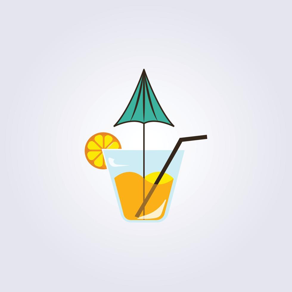 isolerade enda 3d cocktail vektor illustration logotyp ikon design, mall bakgrund vintage siluett