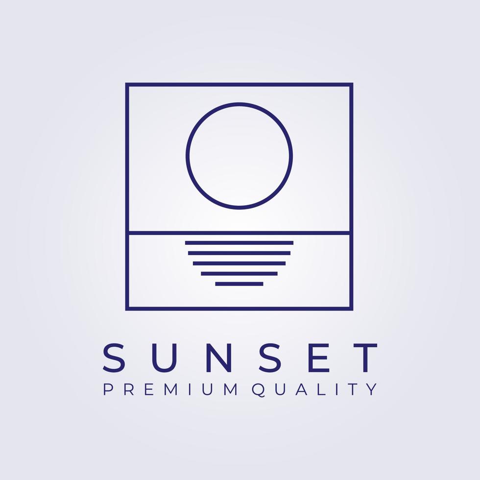 Sonnenuntergang, Sonnenaufgang, Hawaii, Resort, Paradies, Logo, Vektorgrafik, Design vektor