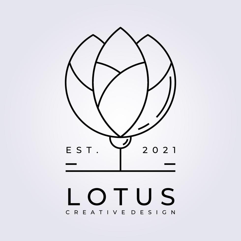 lotusblume fluss see logo symbol symbol zeichen vektor illustration design bach blume logo