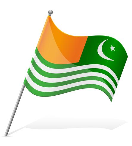 Flagge der Azad Kashmir-Vektorillustration vektor