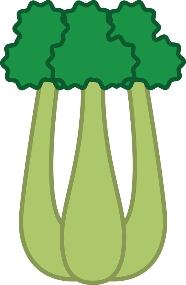 selleri fylld kontur ikon vegetabiliska vektor