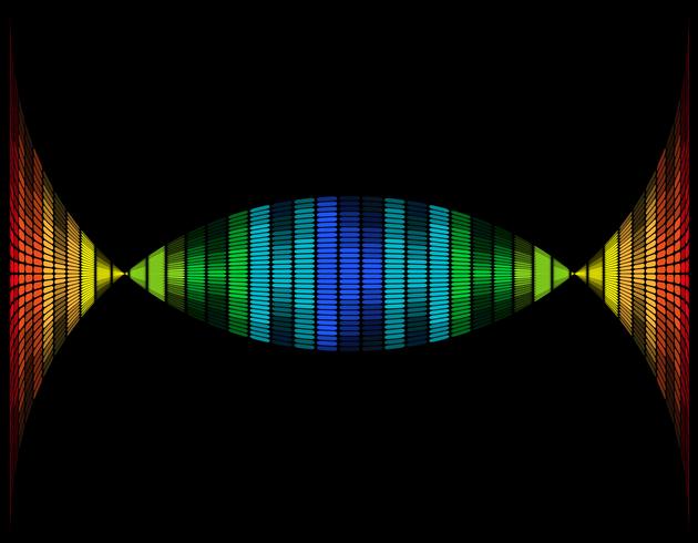 abstrakt mångfärgad grafisk equalizer vektor illustration