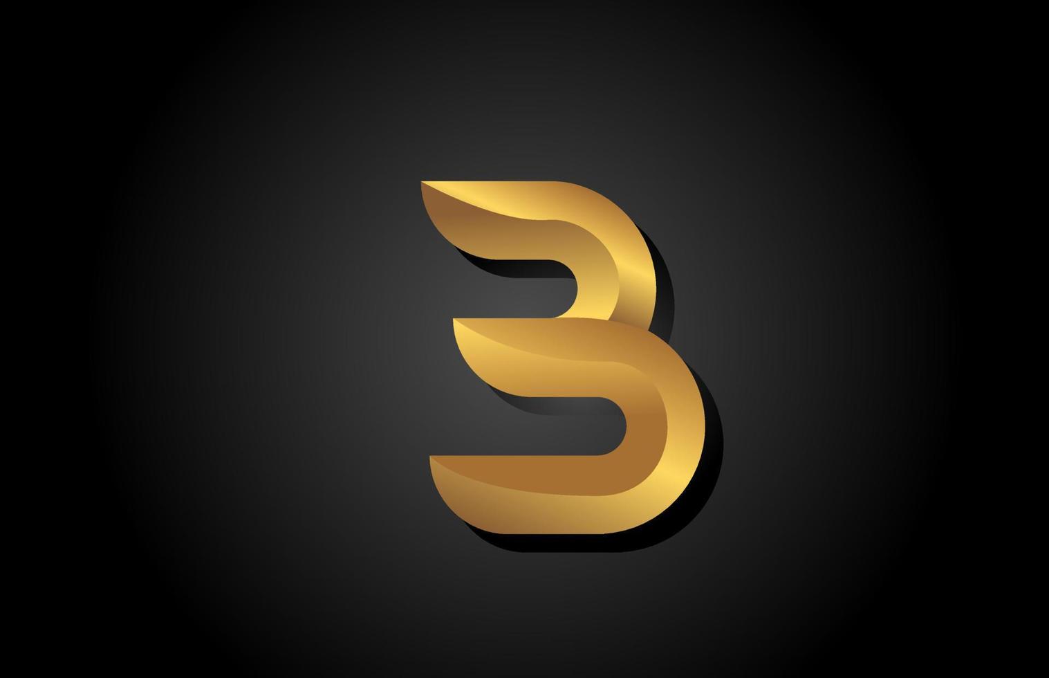 gold goldenes b alphabet buchstabe logo symbol design. Firmenvorlage für Luxusgeschäfte vektor
