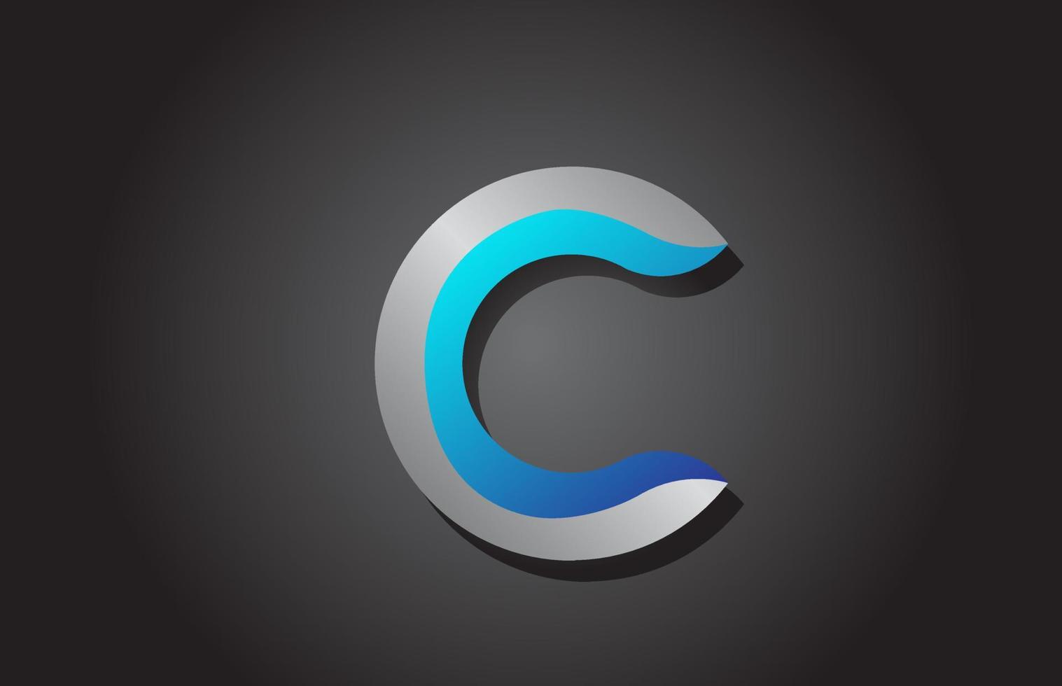 c Alphabet Buchstaben-Logo-Symbol. kreatives Design für Unternehmen und Unternehmen vektor