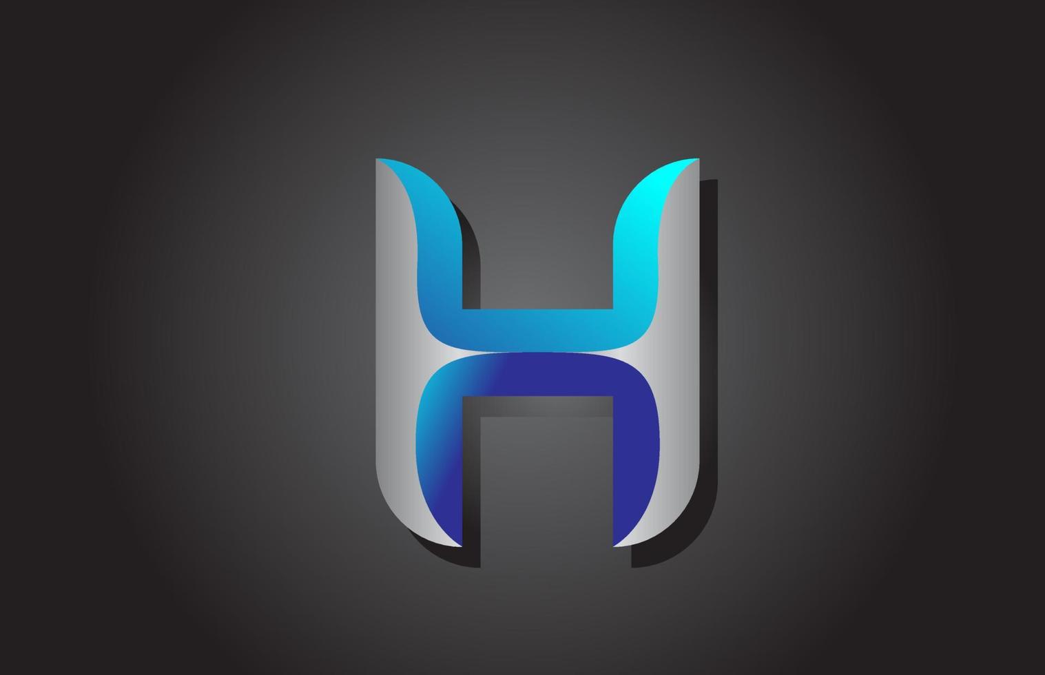 h Alphabet Buchstaben-Logo-Symbol. kreatives Design für Unternehmen und Unternehmen vektor