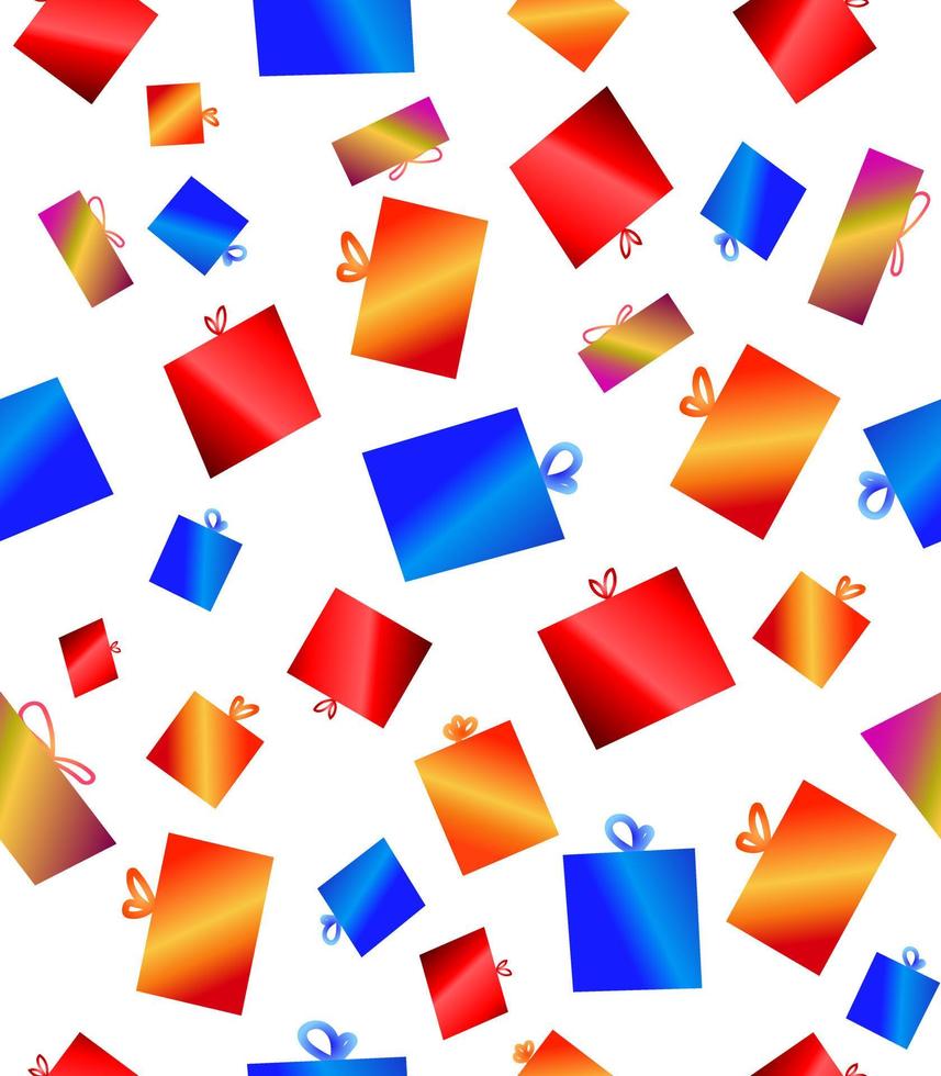 abstrakt sömlösa mönster färgglada presentförpackningar ikon vektor bakgrund förpackningspapper illustration