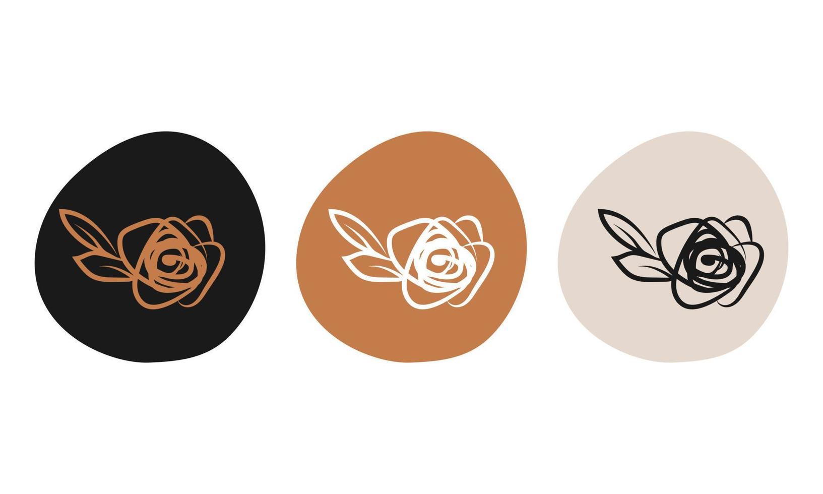 botanische illustration vektor logo design set sammlung luxus logo symbole hebt dekoration floral kräutergekritzel handgezeichnete elemente firmenmarke label