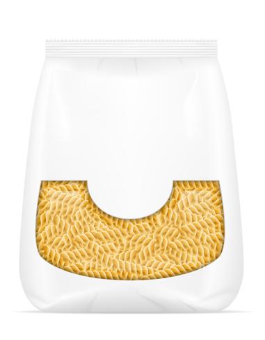 pasta i förpackning vektor illustration