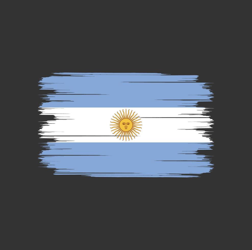 Argentinien Flaggenpinsel flag vektor