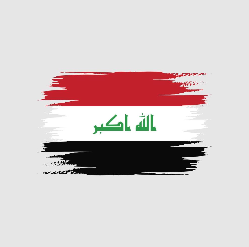 Irak flaggborste vektor