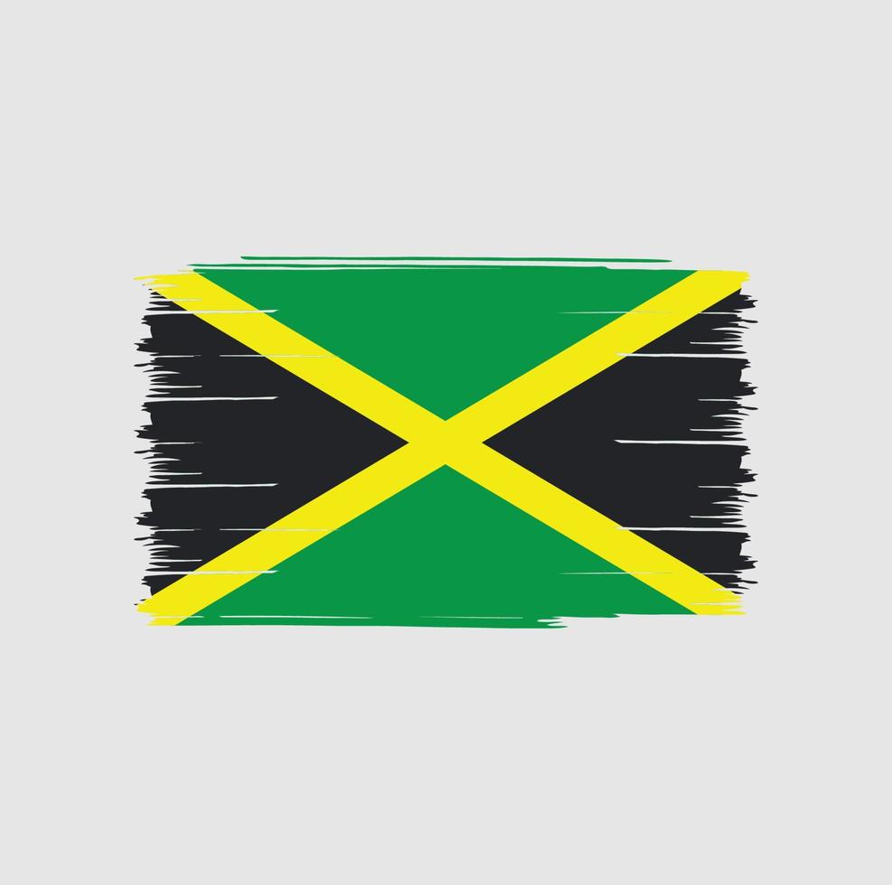 jamaica flaggborste vektor