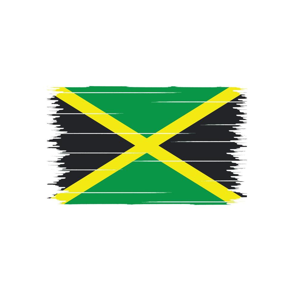 jamaica flaggborste vektor