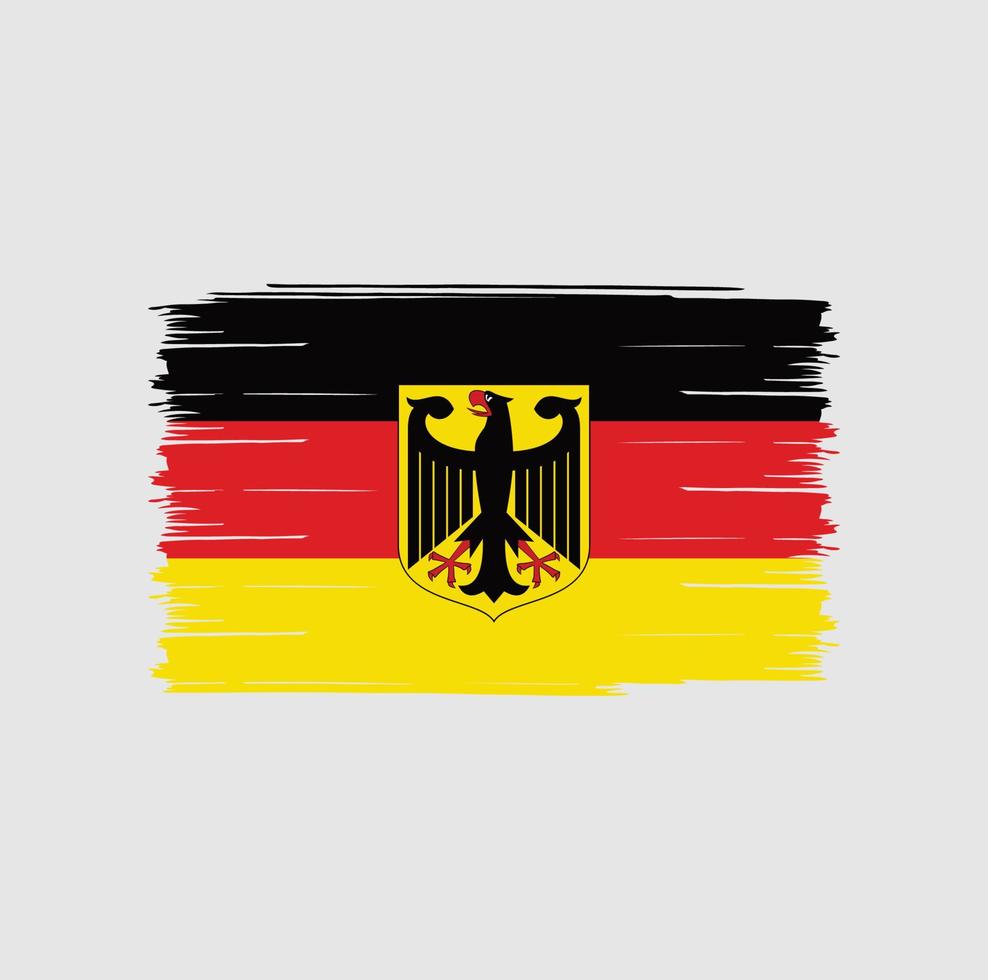 deutschland flagge bürste vektor