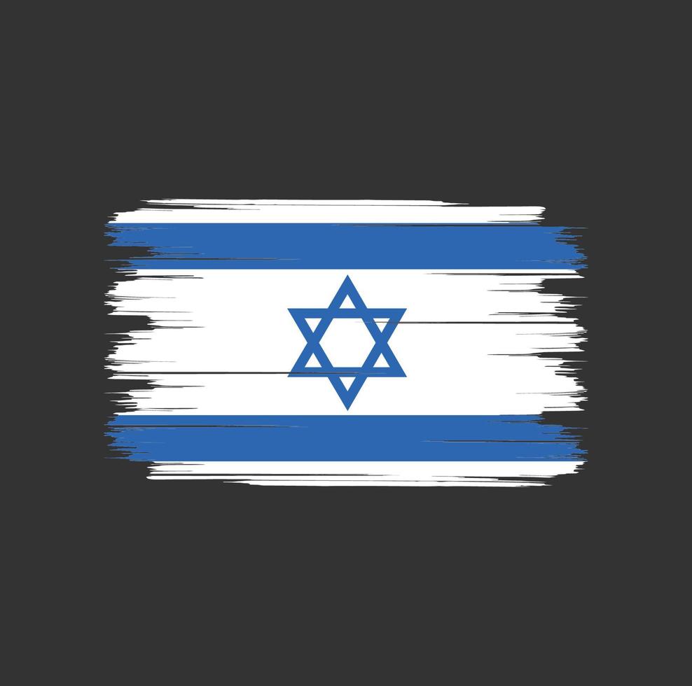 Israel Flagge Pinsel vektor