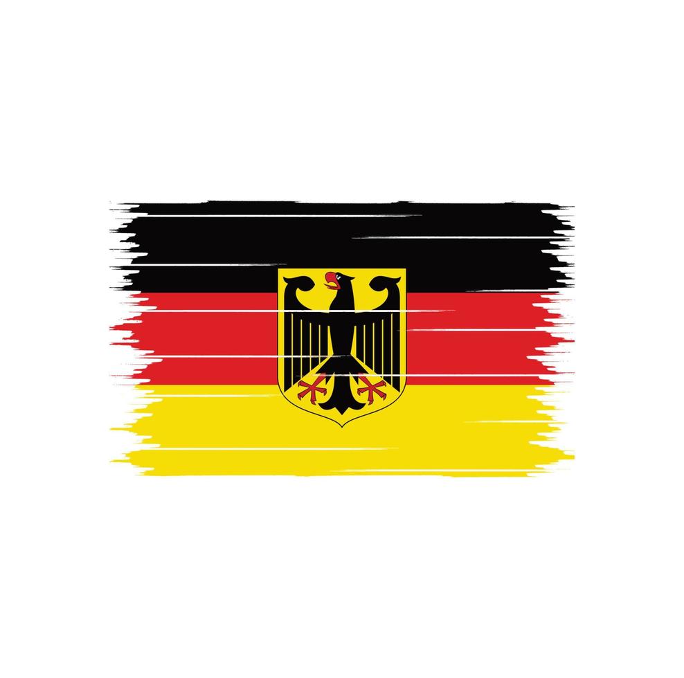 deutschland flagge bürste vektor