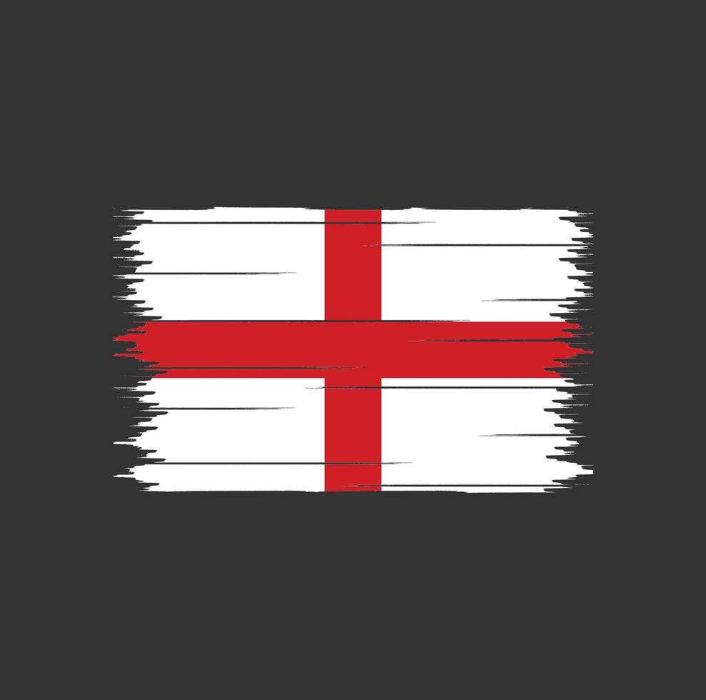 Englands flagga borste vektor