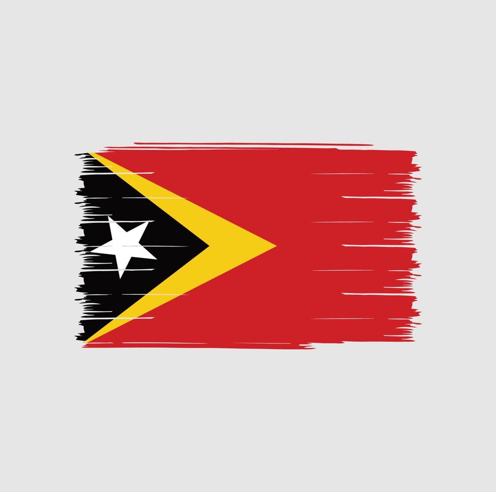 timor leste flaggborste vektor