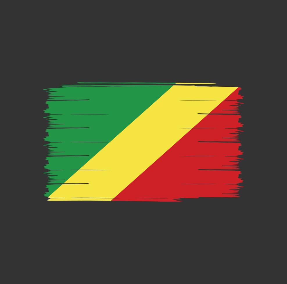 kongoflaggborste vektor