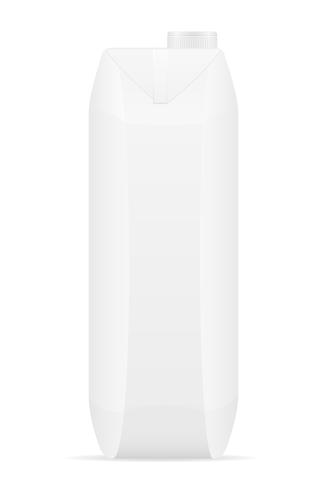 vit paket med juice vektor illustration