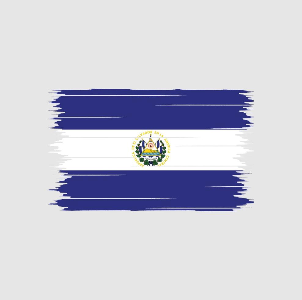 el salvador flag bürste vektor