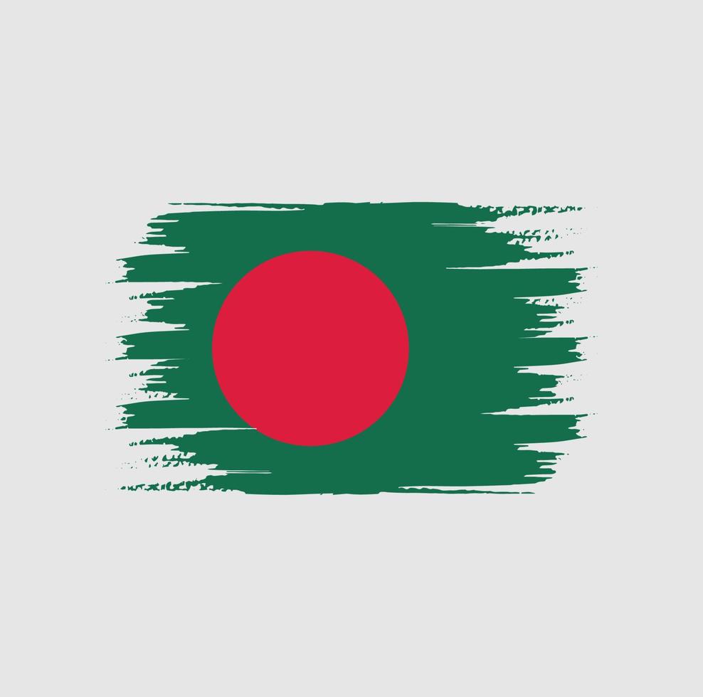 bangladesh flaggborste vektor