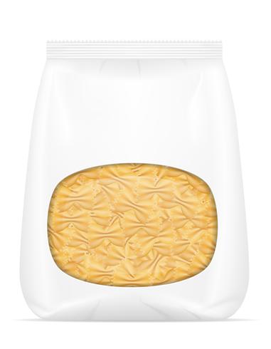 pasta i förpackning vektor illustration