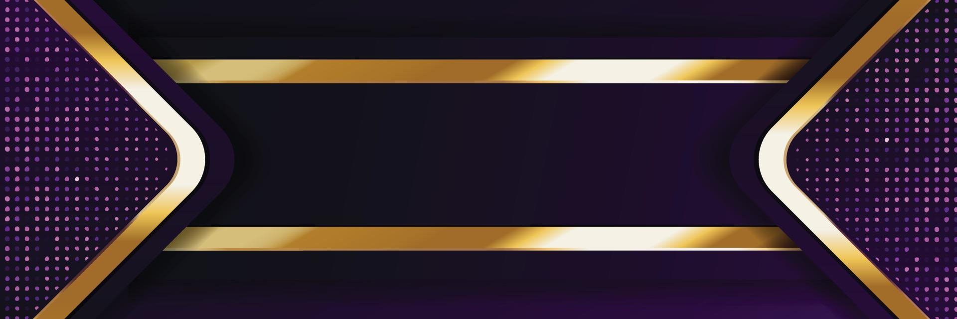 Gold Banner abstrakte Vektor Hintergrundbrett für Text- und Nachrichtendesign modern. Vektor-Illustration