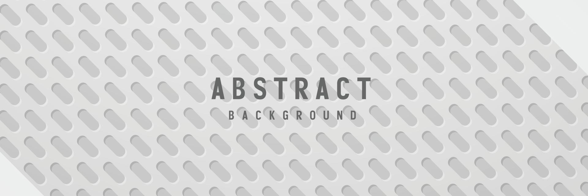 Banner abstrakte geometrische weiße und graue Farbe Hintergrund Vector Illustration.