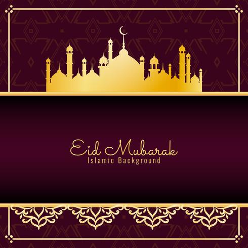 Abstraktes religiöses Hintergrunddesign Eid Mubaraks vektor