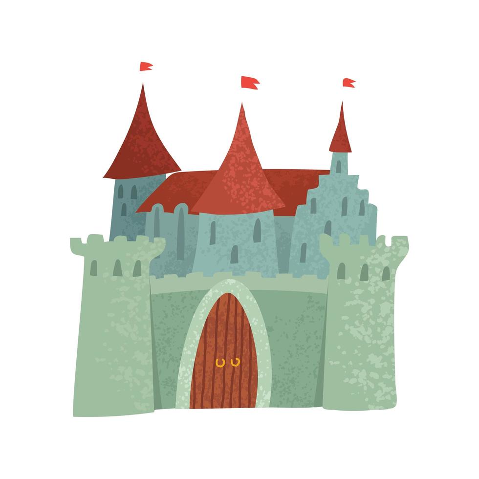 illustration av fairy castle vektor