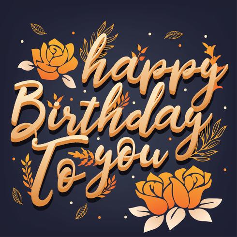 Alles Gute zum Geburtstag Vector Design