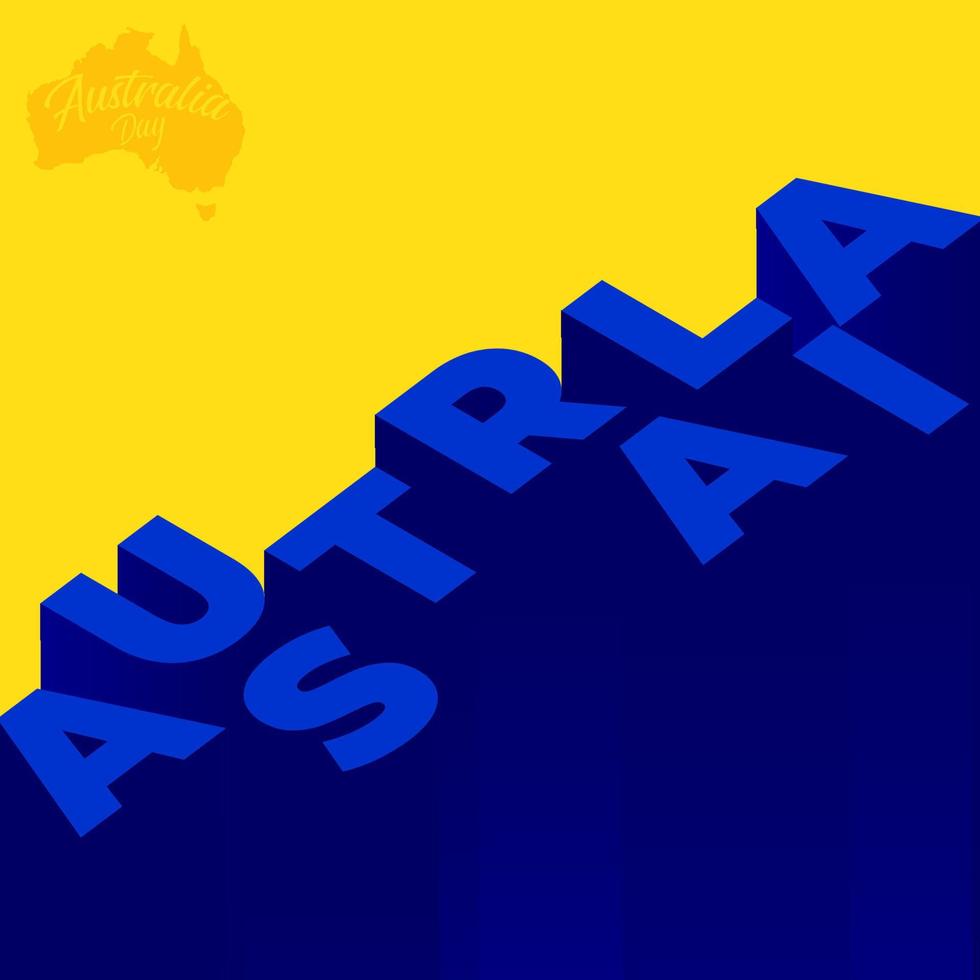 Australien dag banner vektor bakgrundsillustration, firande av den 26 januari australiska helgdag nation