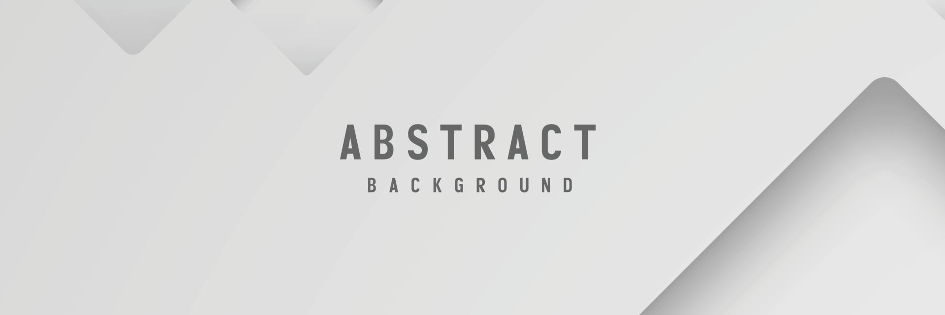 Banner abstrakte geometrische weiße und graue Farbe Hintergrund Vector Illustration.