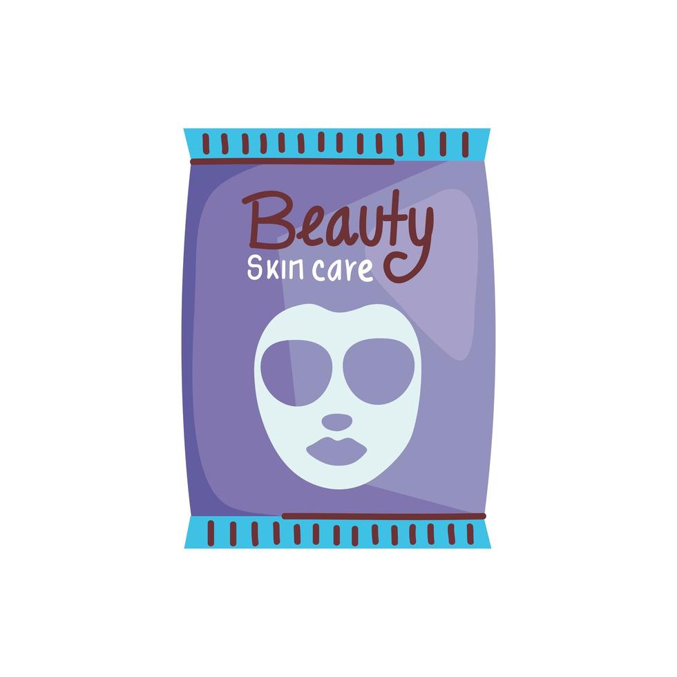 Beauty-Hautpflege-Maske vektor