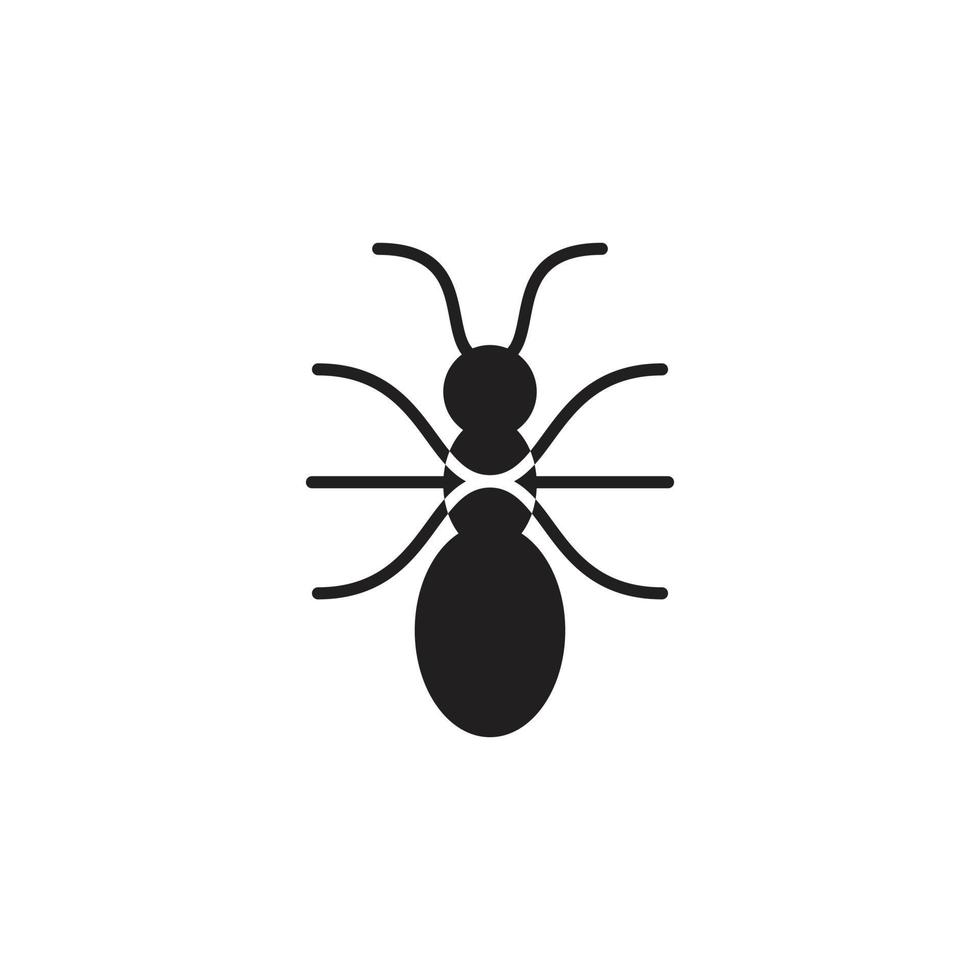 svart ant tech logotyp design vektor