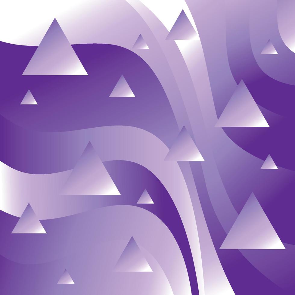 abstrakt bakgrund med triangelform och gradering lila färg för tapeter vektor
