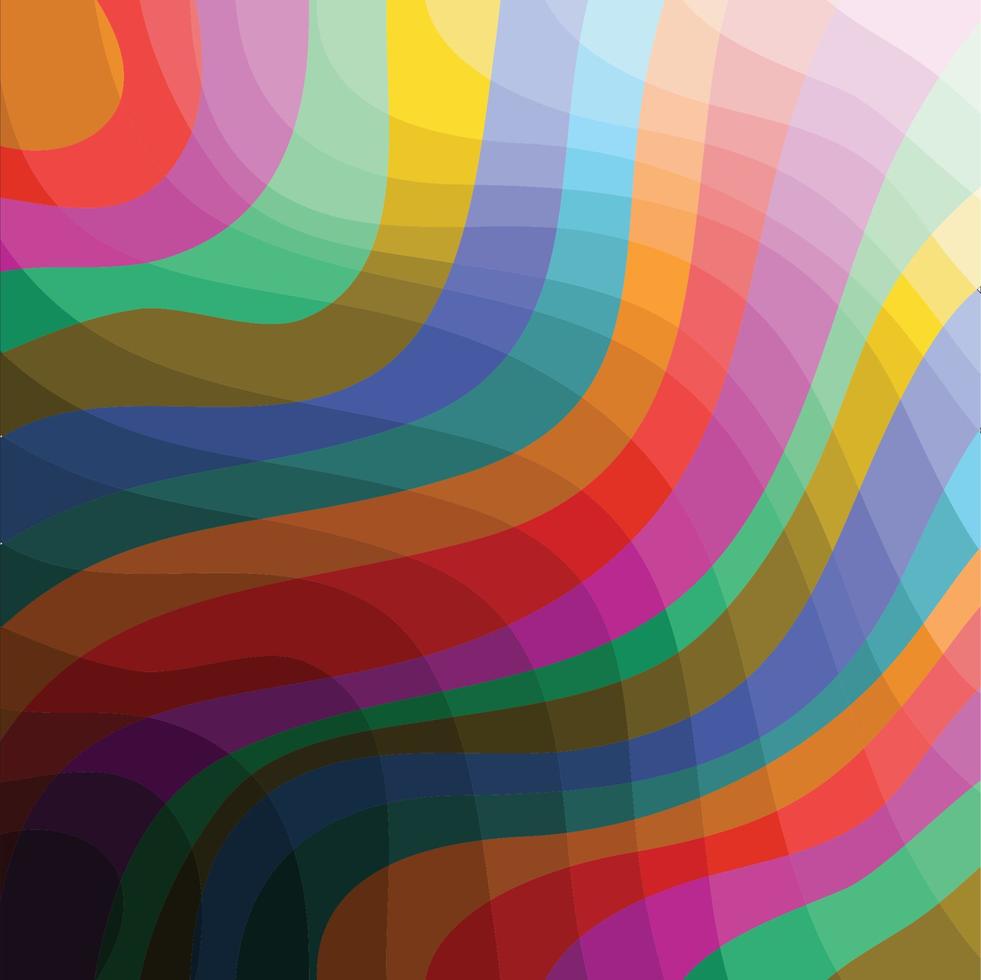abstrakt spektrum färg vågform för utskrift vektor