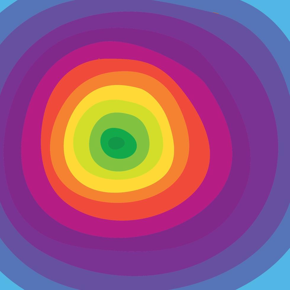 vektor abstrakt bakgrund med cirkelform och full platt färg regnbågsspektrum färgvåg för utskrift