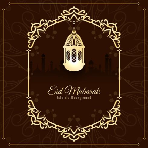 Abstraktes Eid Mubarak-Hintergrunddesign vektor