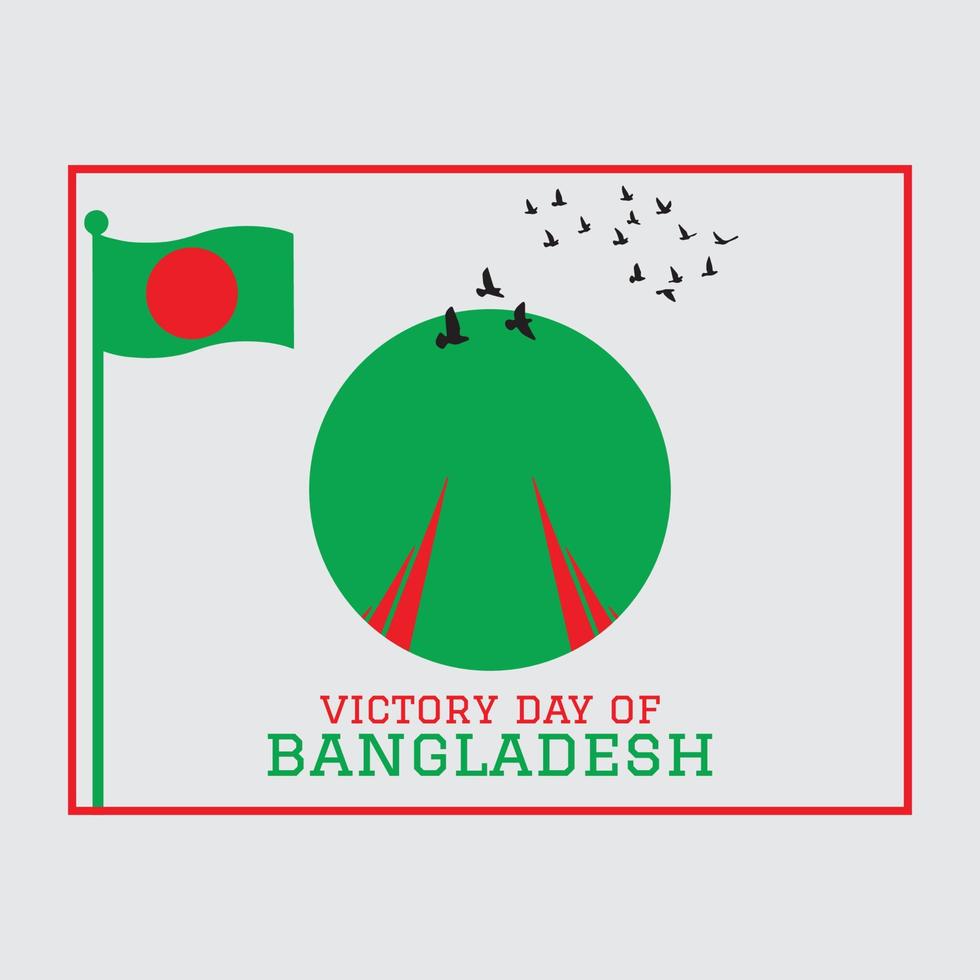 siegestag von bangladesch-vektorillustration vektor