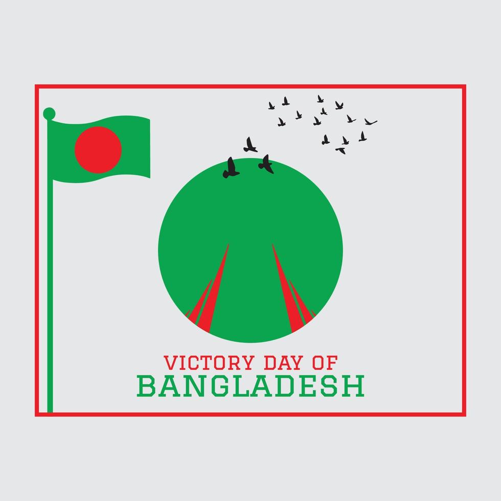 segerdagen i bangladesh vektorillustration vektor