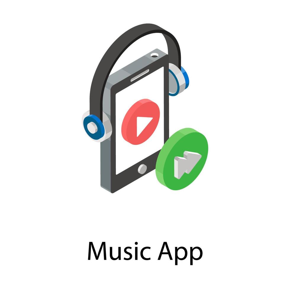 Konzepte für Musik-Apps vektor