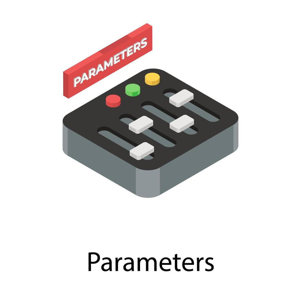 Trendige Parameterkonzepte vektor