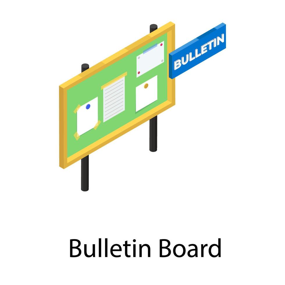 Bulletin-Board-Konzepte vektor