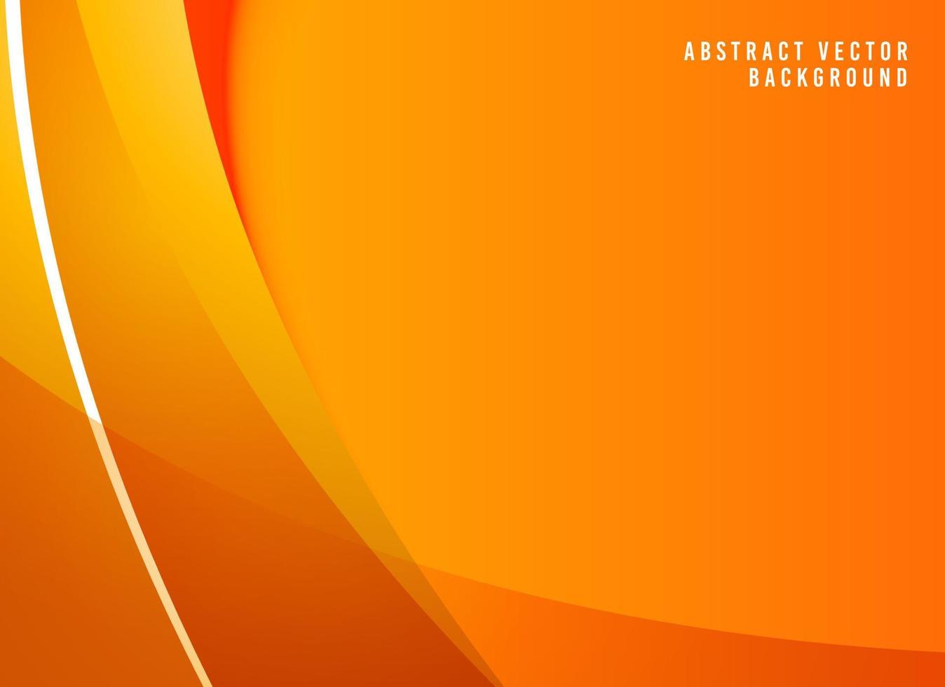 gul abstrakt vektor bakgrund. orange gradient vågig bakgrund