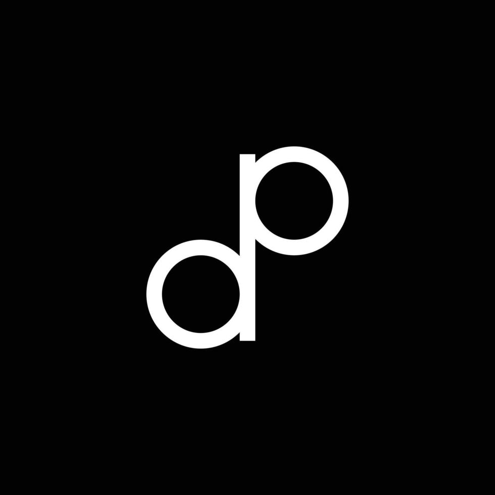 Buchstabe dp-Monogramm-Logo-Design vektor