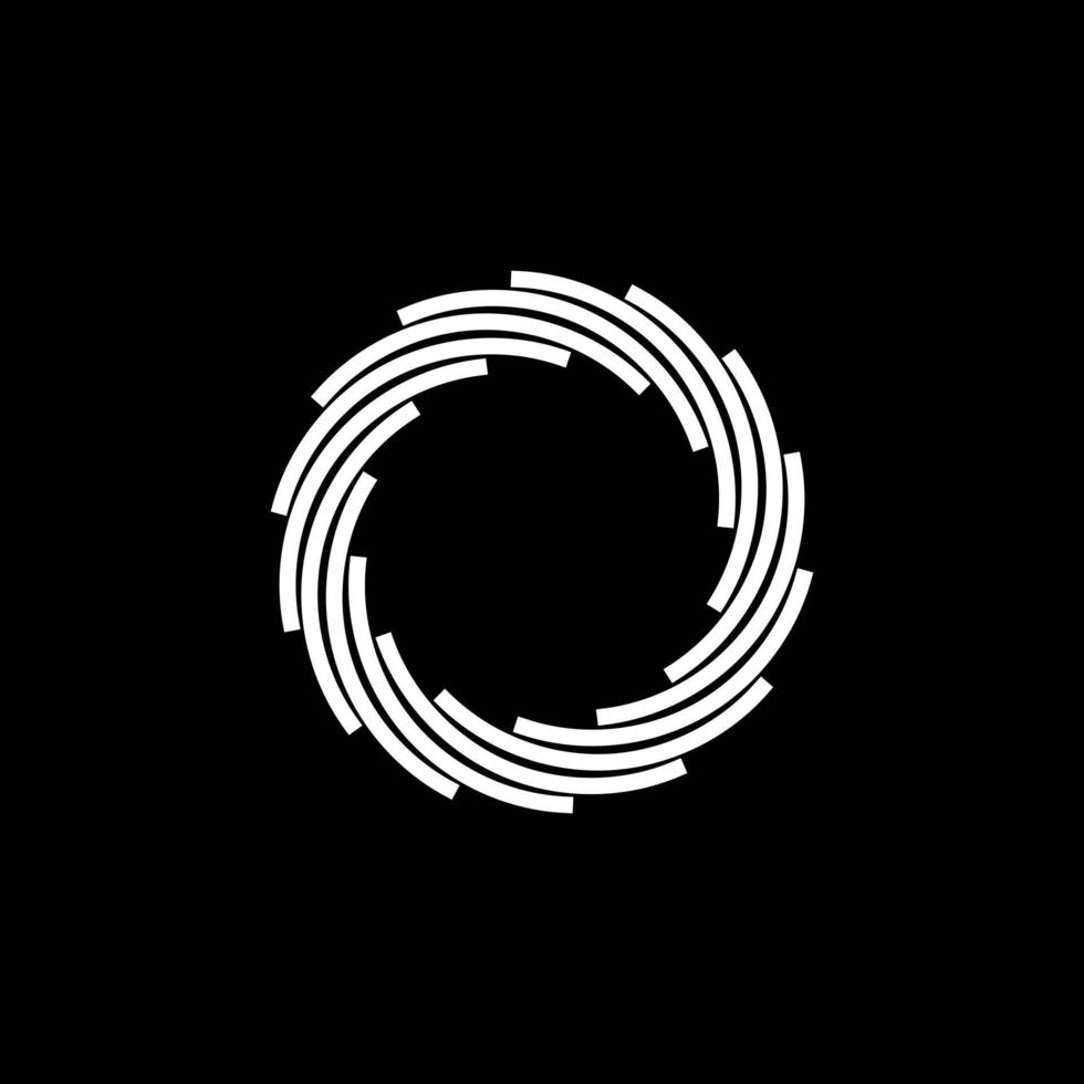 Vorlage für das Spiral-Tech-Logo vektor
