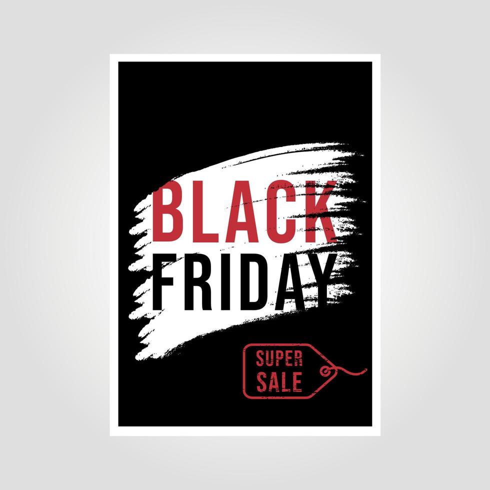 Black Friday Super Sale Hintergrund Poster Print Illustration Design vektor